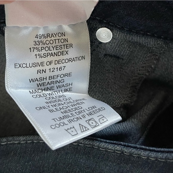 Laurie Felt ilky Sequin Stripe Ankle Skinny Jeans, Raw Hem—Size Med•••Burgundy - Picture 11 of 16